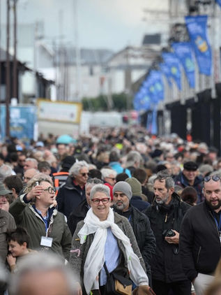 La foule sur le village de la Route du Rhum
