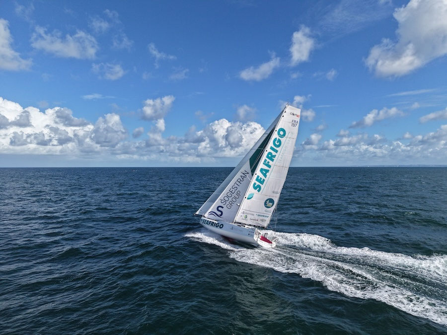 Guillaume Pirouelle (Sogestran – Seafrigo), un des favoris de la course en Class40 @ WaterandTechnologyFactory