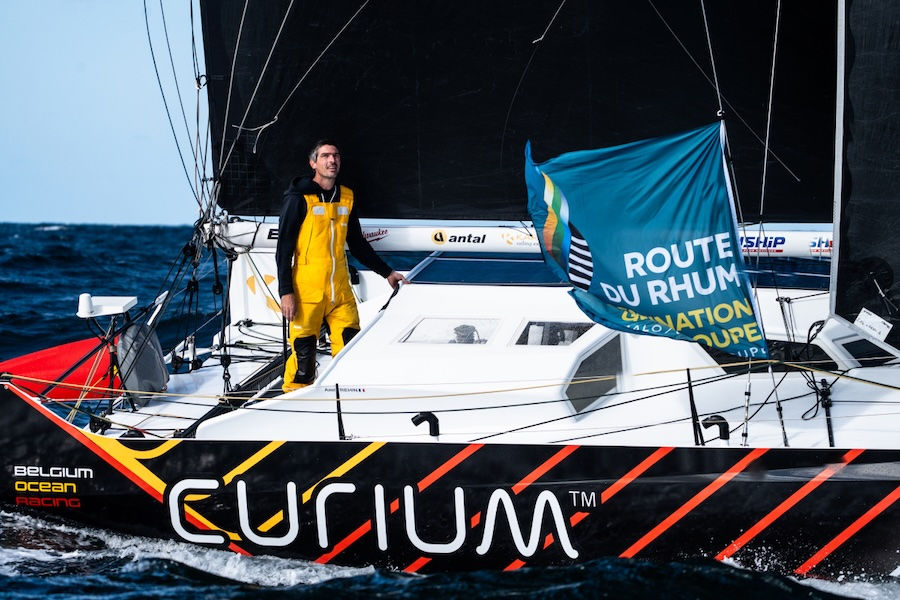 Axel Trehin à bord d'Exalt @ DR