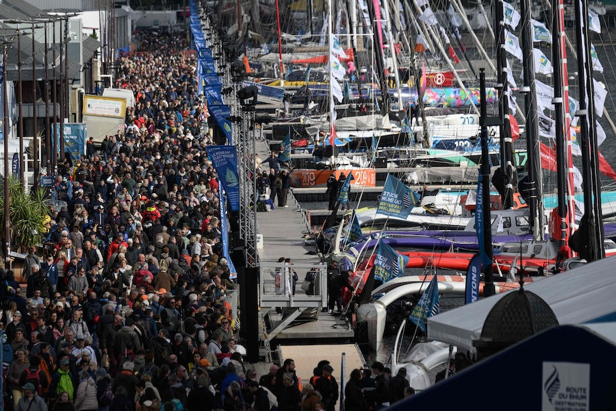 Dans les allées du village de la Route du Rhum - Destination Guadeloupe @ Loic Venance / AFP