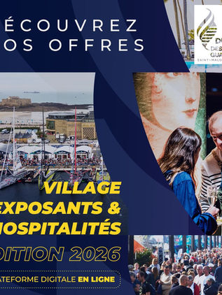 visuel officiel des offres village Exposants et des Hospitalités de la route du rhum 2026