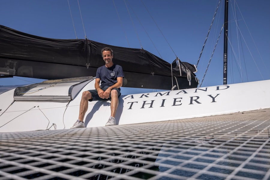 Louis Burton, ici à bord d'Armand Thiery @ Armand Thiery
