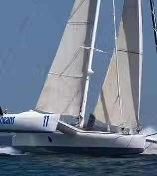 Le mythique trimaran ORMA ex-Eure-et-Loir reprend la mer