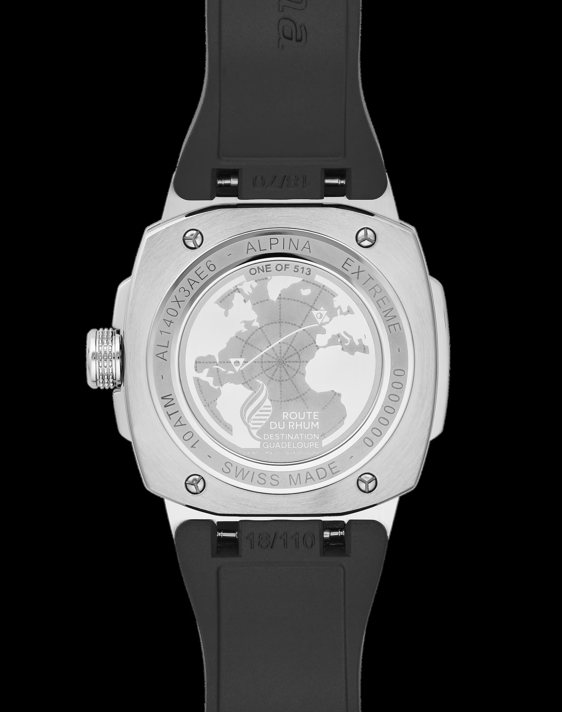 Alpina watch, back