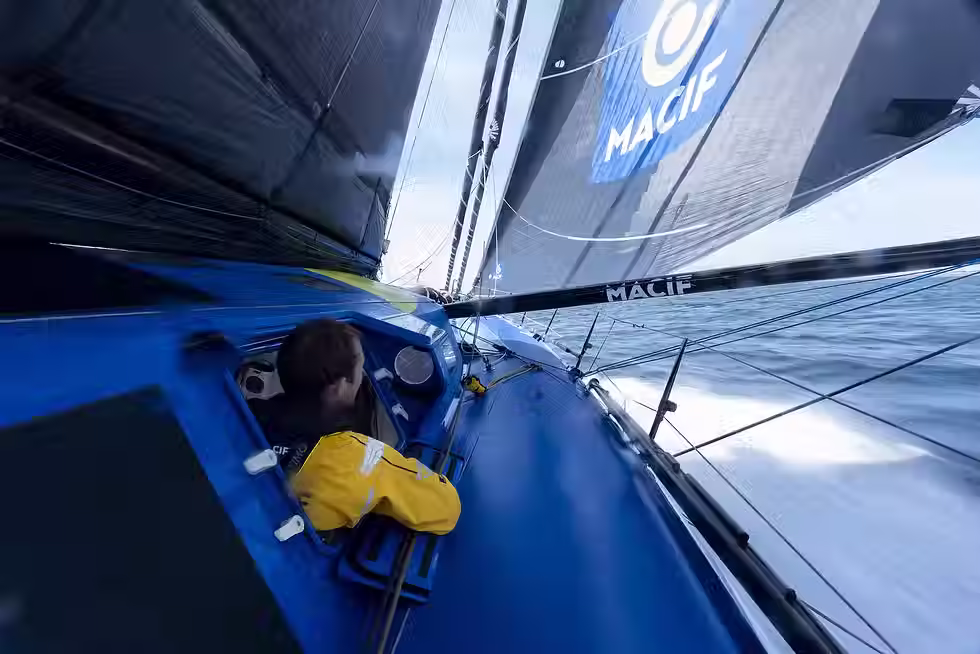 Sam Goodchild on his IMOCA Macif